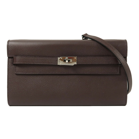HERMES Evercolor皮革Kelly To Go肩背袋Rouge Sellier
