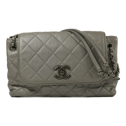 CHANEL 牛皮皮革Chain Shoulder鏈帶肩背袋