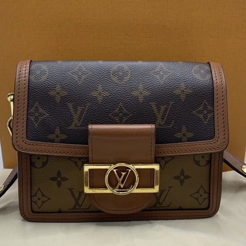 LV路易威登Dauphine Woc塗層帆布 達芙妮單肩包斜挎