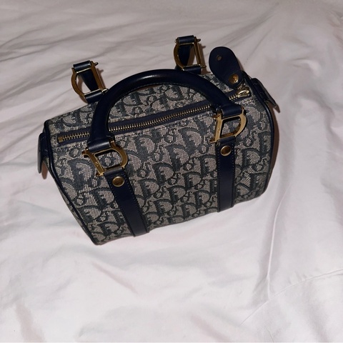Dior 波士頓包老花海軍藍