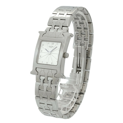 愛馬仕 H-Watch HH1 210 女士腕錶 銀色石英錶 H