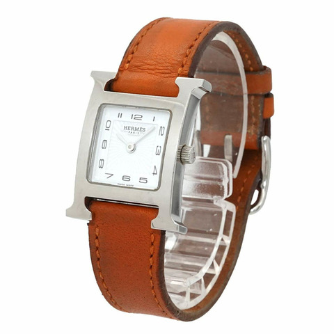 愛馬仕 H-Watch HH1 210 女士腕錶 白色石英錶