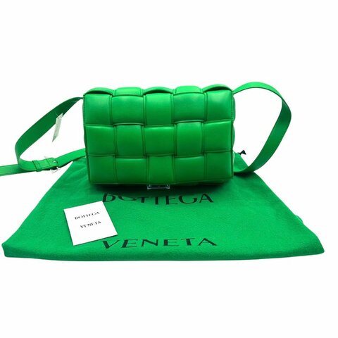 【美收精品】Bottega Veneta 綠色編織斜背包  C-941【隔月月中將轉賣至日本 上架期限30天】