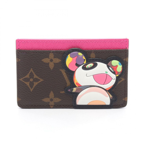 LOUIS VUITTON × TM 卡包 Porte Carte Simple 皮革帆布 Monogram Panda LV