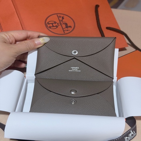 愛馬仕 Calvi duo Hemes 2026 G刻印 大象灰