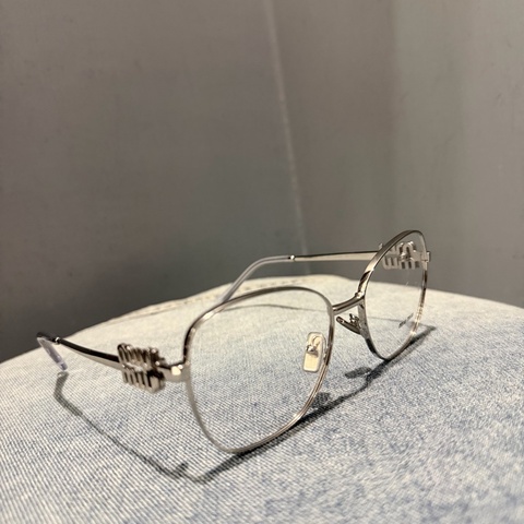 Miu Miu 銀框 平光眼鏡