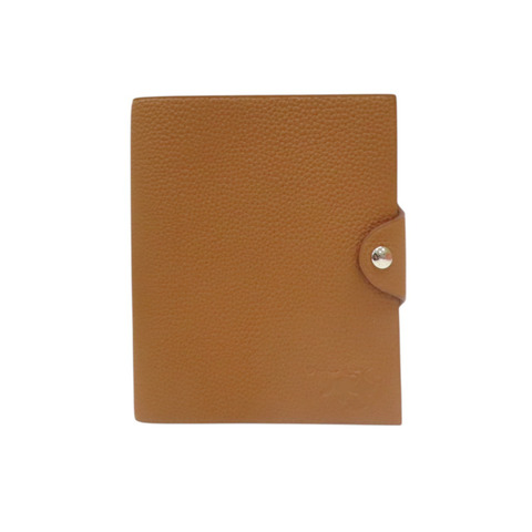 Ulysse PM 筆記本 金棕色 Togo牛皮 銀扣 Z刻【HERMES 愛馬仕】 H036986CK