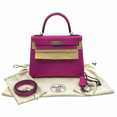 【美收精品】Hermès Rose Pourpre Epsom Sellier Kelly  C-960【隔月月中將轉賣至日本 上架期限30天】