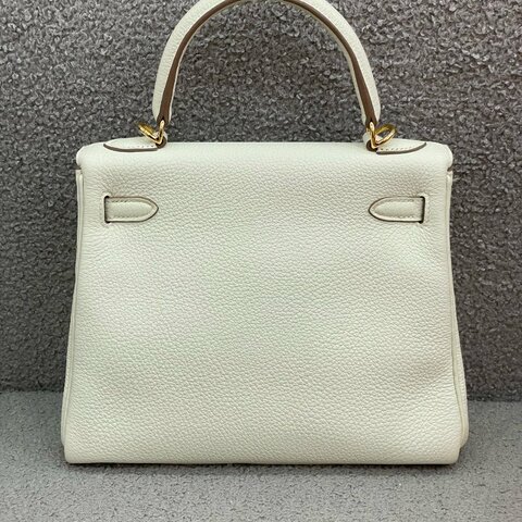 Hermès Kelly 25 磨菇白 Togo皮 金扣