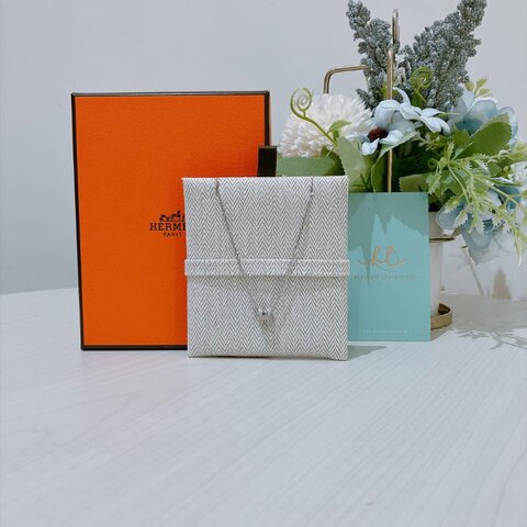 TK2138 愛馬仕 頸鏈 Hermes Mini Pop H Necklace Marron Glace x PHW