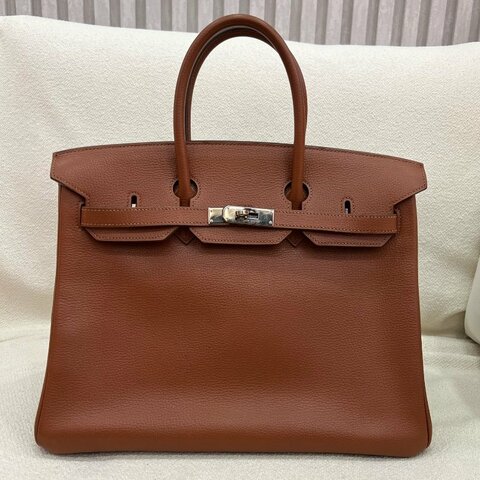 Hermès Birkin 35 古銅色 Togo皮 銀扣