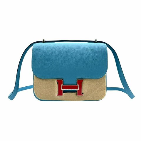 【美收精品】Hermès Constance Mini 藍色 C-956【隔月月中將轉賣至日本 上架期限30天】