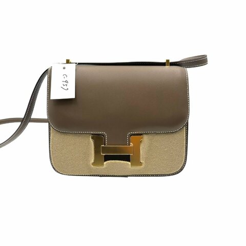 【美收精品】Hermès Constance Mini 大象灰 C-957【隔月月中將轉賣至日本 上架期限30天】