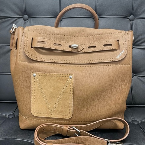 路易威登 LOUIS VUITTON Steamer SS26 銀色金屬配件 LV Touch 小牛皮 單肩包手提包 30男款 棕色