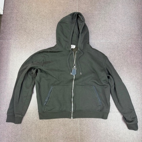 Hermès men's jacket in black cotton.