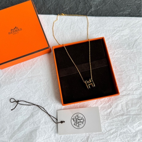Hermes 愛馬仕POP H項鍊，大號，鏈長40cm