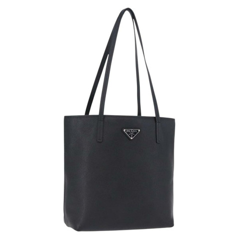 PRADA托特包 Saffiano皮革 黑色 銀色 正品 ka5890V