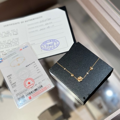 Piaget伯爵Rose系列玫瑰金钻石手链