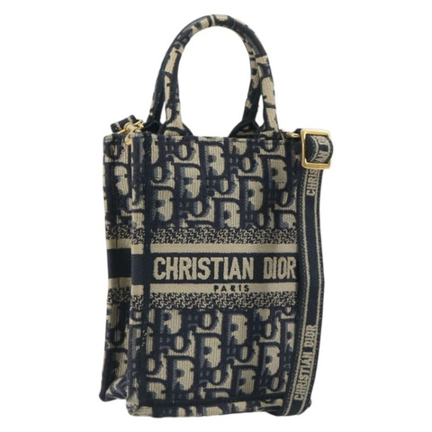 Christian Dior Trotter Book Tote 迷你直式手機包 海軍藍 正品 196183A