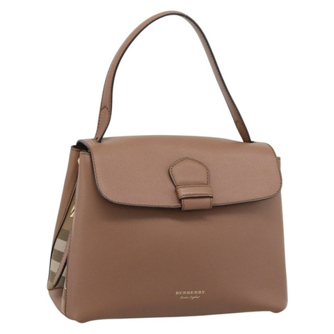 BURBERRY 棕色金色皮革單肩包 正品 ki6811V