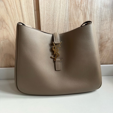 YSL Saint Laurent 聖羅蘭 Hobo 小號 small 奶茶色 dusty grey