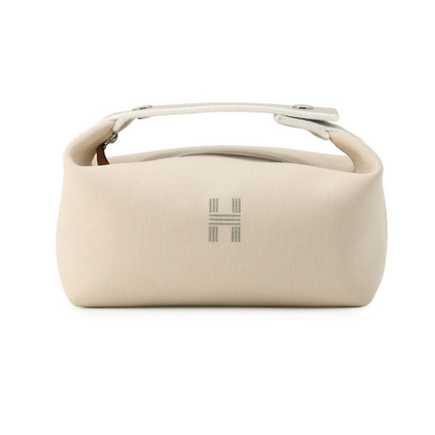 愛馬仕黑色新娘手袋 PM 天然帆布 HERMES