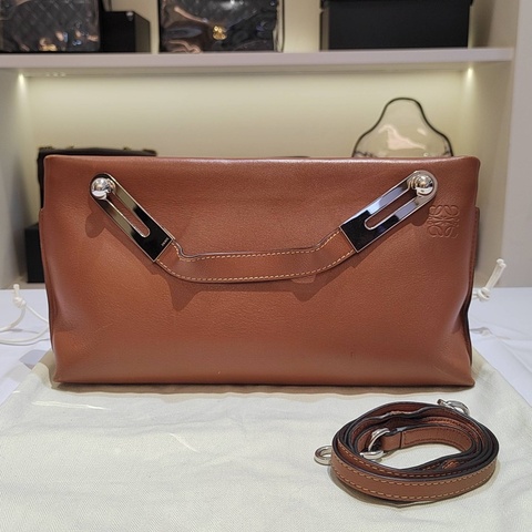 LOEWE羅意威 Missy bag焦糖牛皮小號 手拎包手提包單肩包斜挎包  尺寸28×14