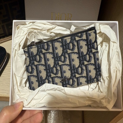 Dior經典老花零錢包卡夾
