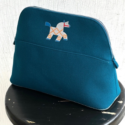 Hermès 爱马仕洗漱包31 蓝色