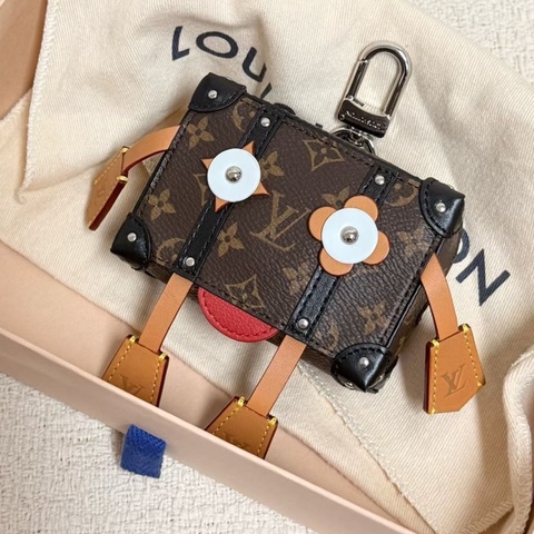 Louis Vuitton 路易威登 Lv Trunk掛件 可愛小娃 零錢包 耳機包