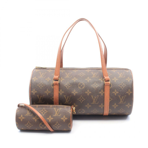 路易威登 Papillon 30 舊式單肩背包 M51365 Monogram 皮革 棕色 LV