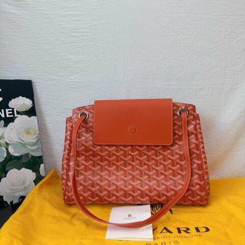 戈雅Goyard Rouette餃子包肩背包 橙色