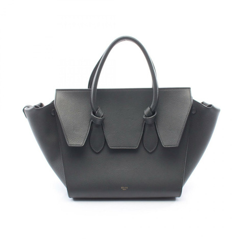 CELINE 灰色皮革手提包，二手女款