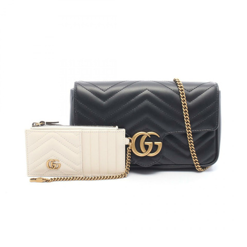 GUCCI GG Marmont 小號鏈條單肩斜背包 751526AACCE1061 皮革 全新