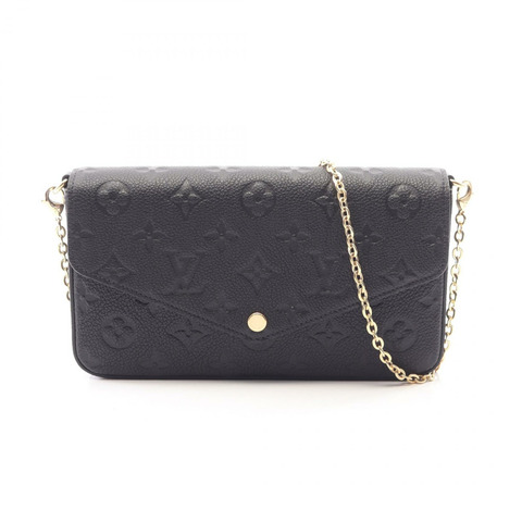 路易威登 Pochette Felicie 鏈條肩斜背包 M82477 黑色皮革
