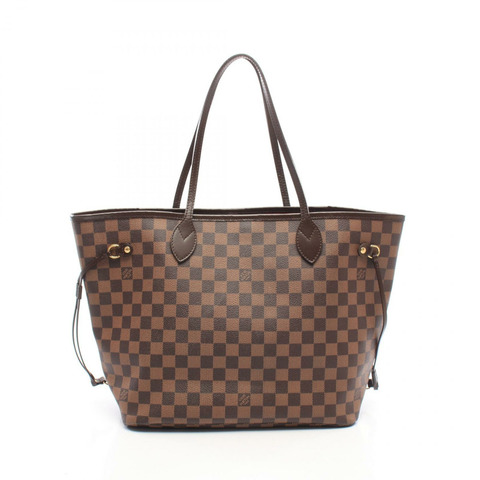 路易威登 Neverfull MM 手提單肩包 N51105 Damier 皮革 Ebene 二手