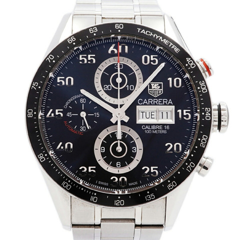 TAG Heuer 豪雅卡萊拉 Calibre 16 CV2A10 黑色錶盤男士腕錶