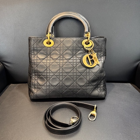 dior/迪奧/五格戴妃包手提斜挎包/底長24