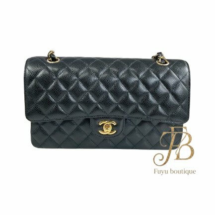 【CH0004】CHANEL黑色荔枝紋牛皮 COCO 11.12金釦 25CM 兩用包 A01112