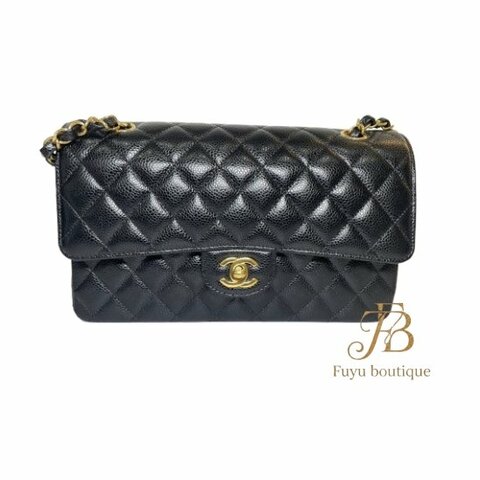 【CH0004】CHANEL黑色荔枝紋牛皮 COCO 11.12金釦 25CM 兩用包 A01112