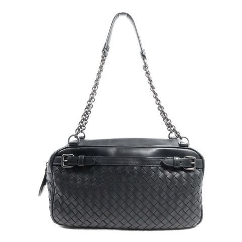 BOTTEGA VENETA 牛皮皮革Shoulder Bag鏈帶肩背袋