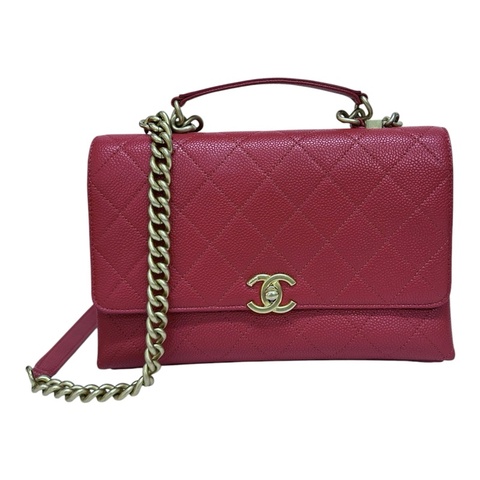 Chanel AS0305 Handle 菱格手挽斜揹鏈袋
