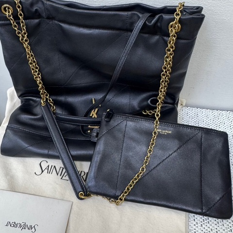 YSL JAMIE POCHON 黑金托特包
