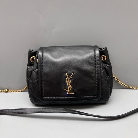 YSL 聖羅蘭 黑色Lolita mini鏈條包