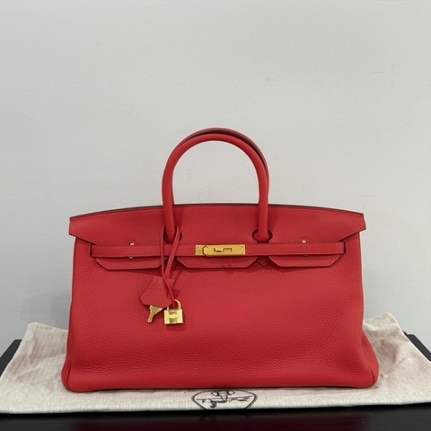 Hermes birkin35 齋普爾粉 金扣 togo皮 框R