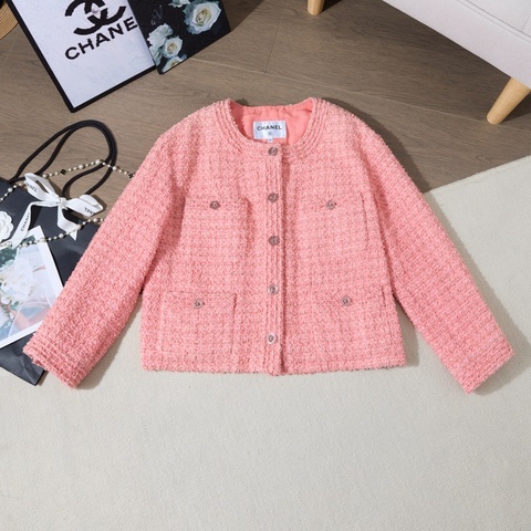 CHANEL Tweed Jacket 粉紅色外套
