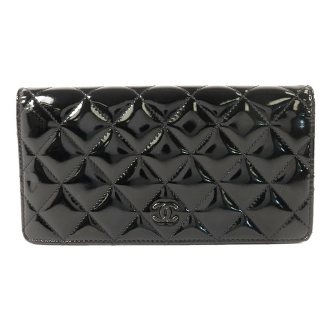 CHANEL 漆皮皮革Long Wallet長錢包