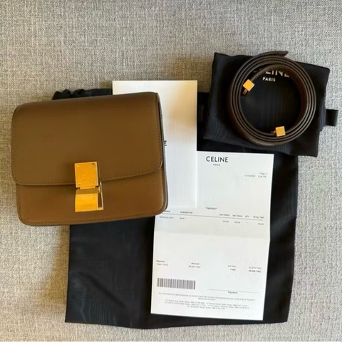(超新）Celine Box Mini 焦糖色