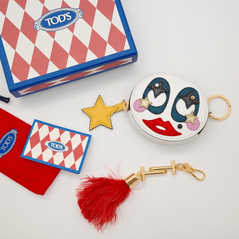 Tod's Circus 馬戲團系列 白色 牛皮 拉鍊 錢包 - 2