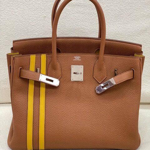 Hermès Birkin 30 中隊長 金棕色 Togo皮 銀扣